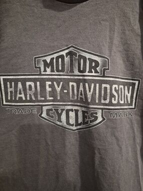 Vintage 90s Harley Davidson Faded Charcoal Grey Tee - Milwaukee WI (Made in USA)